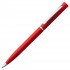 Ручка шариковая одноразовая "Euro Chrome", красный, хром (Open)