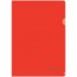 Папка-уголок А4, прозрачный пластик 0,18мм, красный (Berlingo)