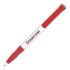 Ручка шариковая одноразовая "Super Soft", белый, красный клип (Senator)