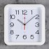 Часы настенные пластиковые "Классика", квадратные, d=29 см, белые (Рубин)
