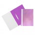 Папка-скоросшиватель А4, прозрачный верхний лист, пластик 120мкм, фиолетовый (Workmate)