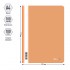 Папка-скоросшиватель А4, прозрачный верхний лист, пластик 180мкм, оранжевый (Berlingo)
