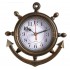 Часы настенные пластиковые "Море, Якорь", микс, 23х24 см (Соломон)