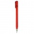 Ручка шариковая "Тетра", прозрачный корпус, красный