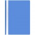 Папка-скоросшиватель А4, прозрачный верхний лист, пластик 120/160мкм, синий (Бюрократ)