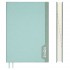 Ежедневник 2026г., 146х211мм, мятный, 176л, кожзам, кремовый блок, отделочная строчка (Escalada)