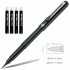 Ручка-кисть "Pocket brush Pen" для каллиграфии и быстрого рисунка, 4 картриджа, черный (Pentel)