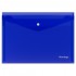 Папка-конверт на кнопке А4, пластик, синий, 200мкм, "No Secret" (Berlingo)