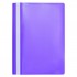 Папка-скоросшиватель А4, прозрачный верхний лист, пластик 120/160мкм, фиолетовый (Бюрократ)