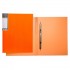 Папка-скоросшиватель на пружине А4, 17мм, пластик 0,7мм, этикетка,"Diamond Neon", оранжевый (Hatber)