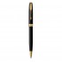 Ручка шариковая "Sonnet Matte Black GT", корпус-латунь, мат.лак, позолота (Parker)