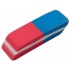 Ластик для карандашей "B&R", 41x14x8мм, прямоугольный, термопластичная резина, красно-синий (Buro)