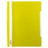 Папка-скоросшиватель А4, прозрачный верхний лист, пластик 140/180мкм, желтый, "Люкс" (Бюрократ)