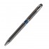 Ручка шариковая "iP", алюминий, корпус-ружейный металлик, синее кольцо, стилус (Portobello)