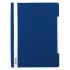 Папка-скоросшиватель А4, прозрачный верхний лист, пластик 140/180мкм, синий, "Люкс" (Бюрократ)