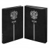Ежедневник 2026г., 146х211мм, черный, 176л, кожзам, кремовый блок, тиснение фольгой (Escalada)